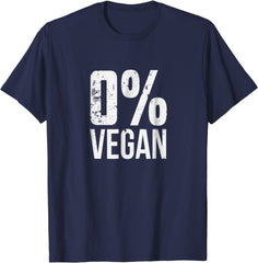 0% Prozent Vegan Tshirt